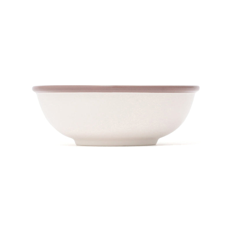 Bicolor Rim Bowl Small White