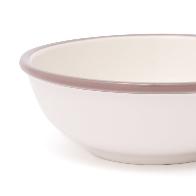 Bicolor Rim Bowl Small White