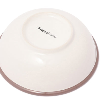 Bicolor Rim Bowl Small White