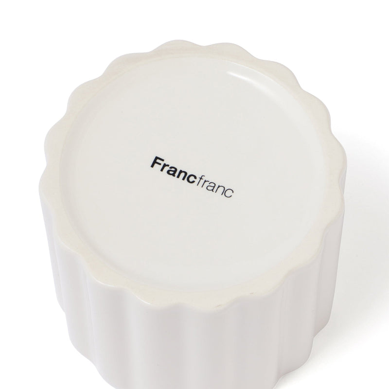 扇貝形茶碗蒸杯 白色