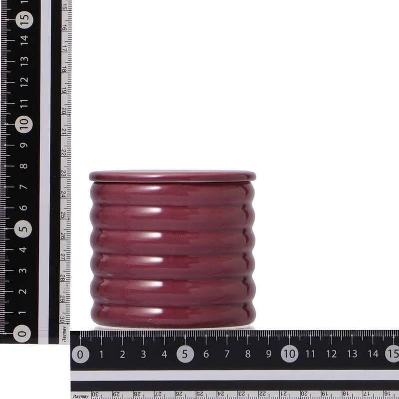 扇貝形茶碗蒸杯 紅色