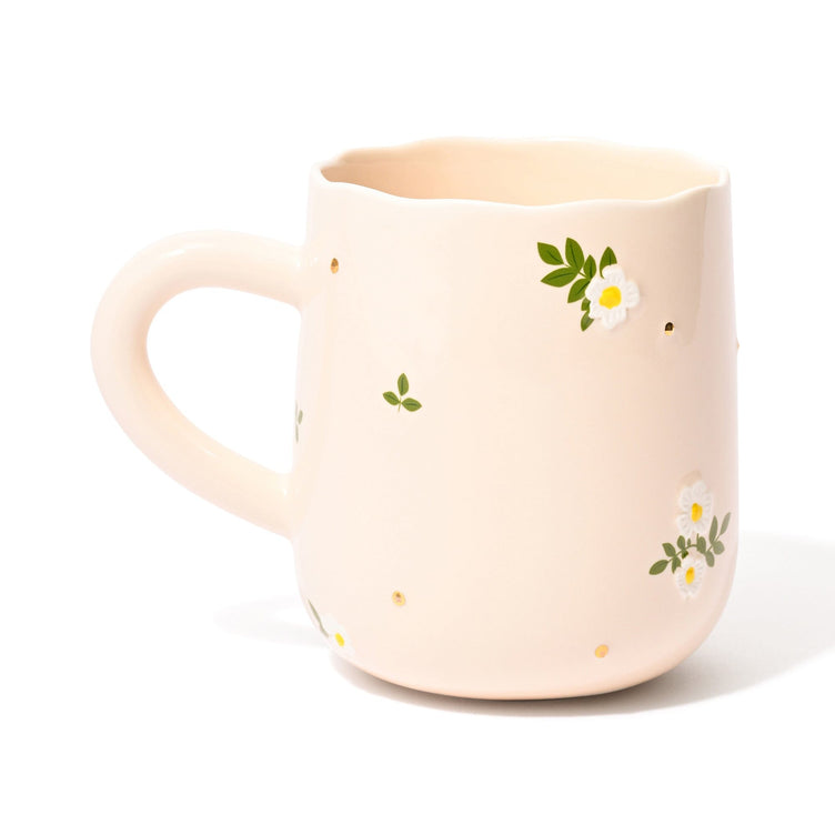 FLEURON 碎花水杯 象牙色