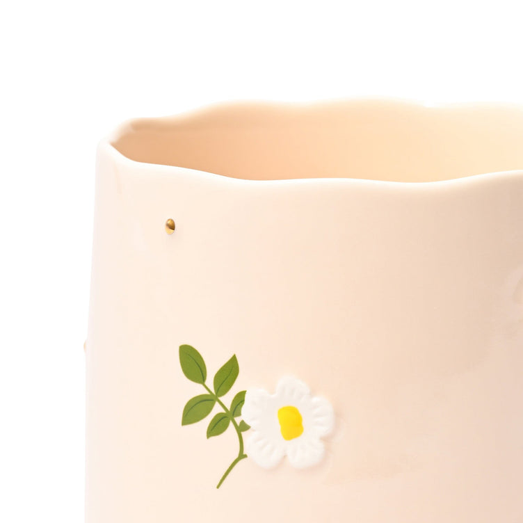 FLEURON 碎花水杯 象牙色