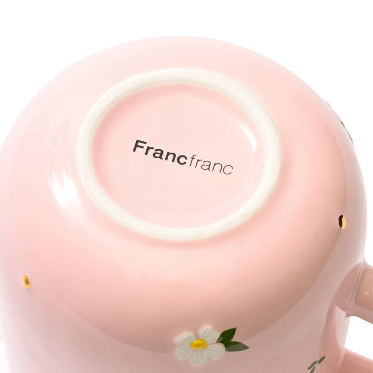 FLEURON 碎花水杯 粉紅色