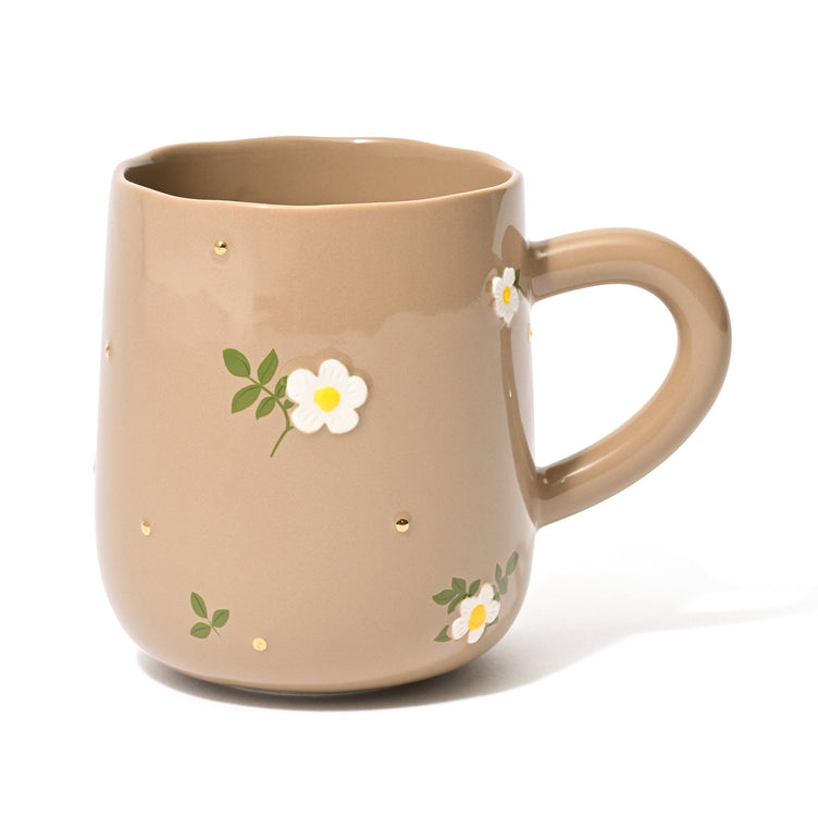 FLEURON 碎花水杯 啡色
