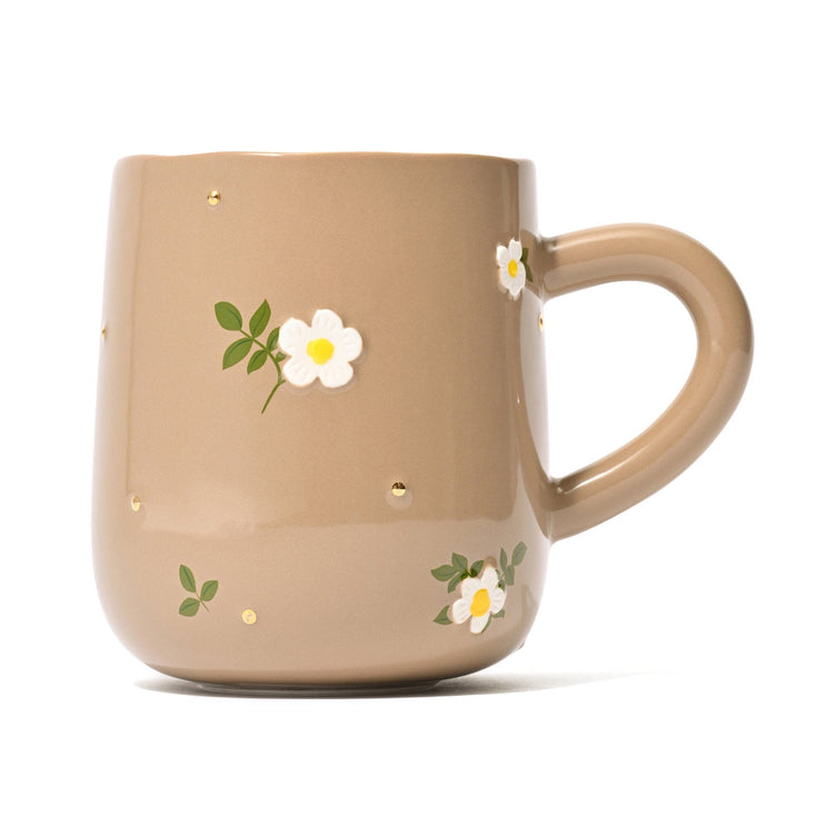 FLEURON 碎花水杯 啡色