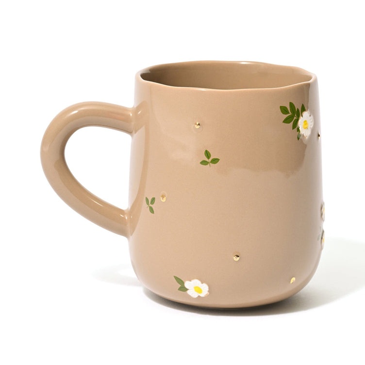 FLEURON 碎花水杯 啡色