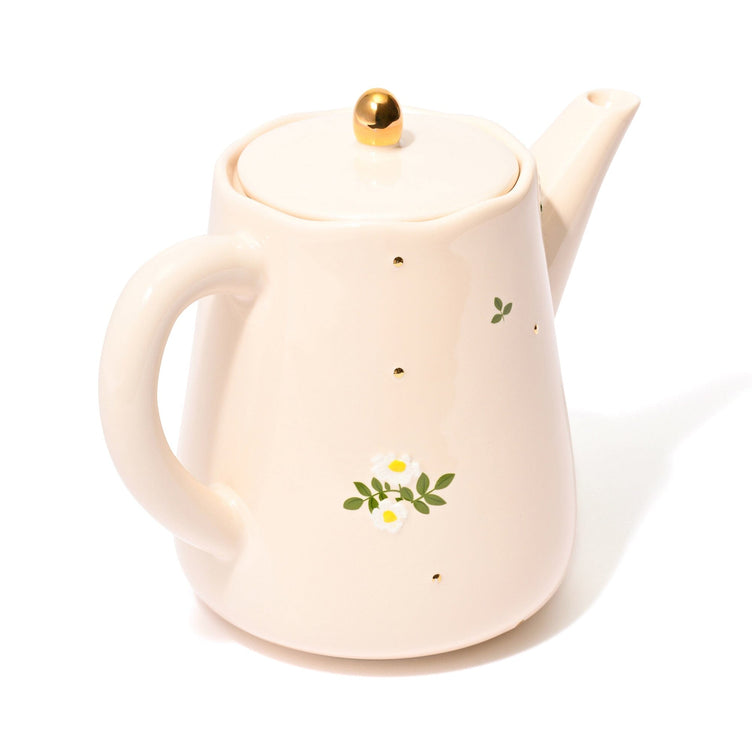 FLEURON 茶壺 象牙色