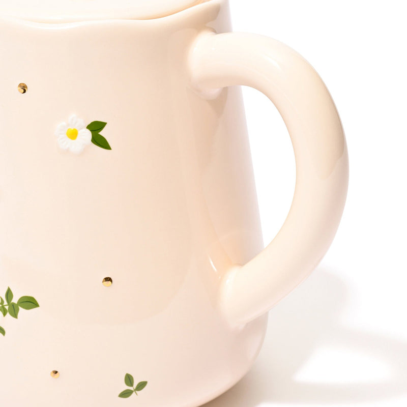 FLEURON 茶壺 象牙色