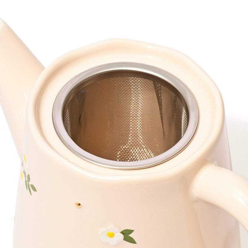 FLEURON 茶壺 象牙色