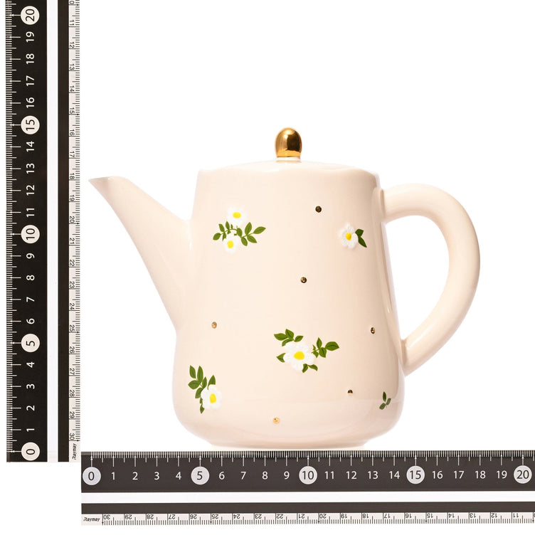 FLEURON 茶壺 象牙色