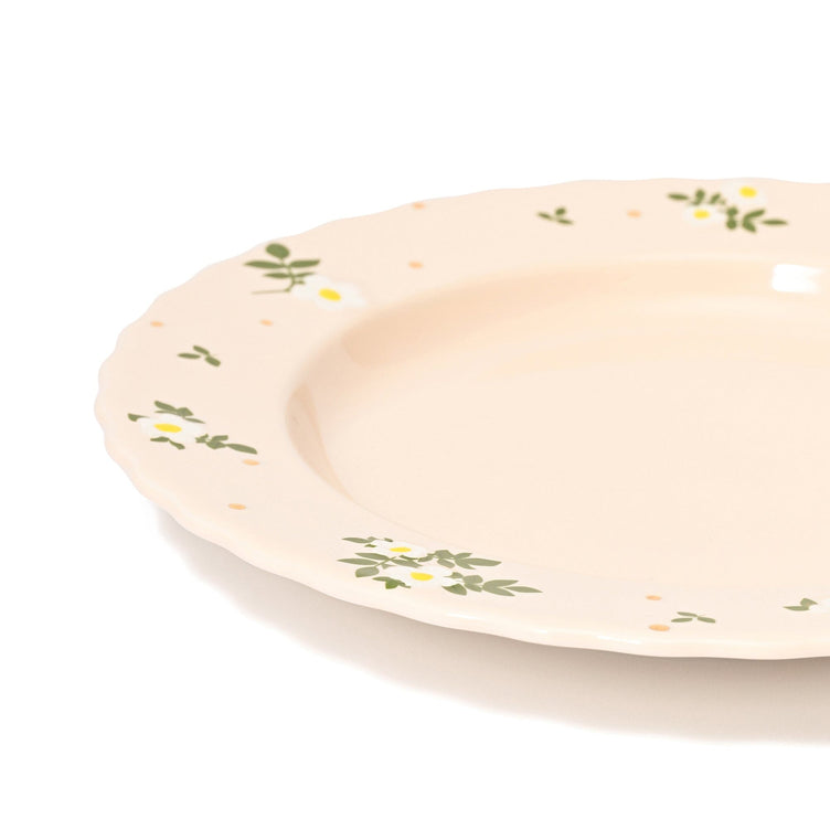 Fleuron Plate Medium Ivory
