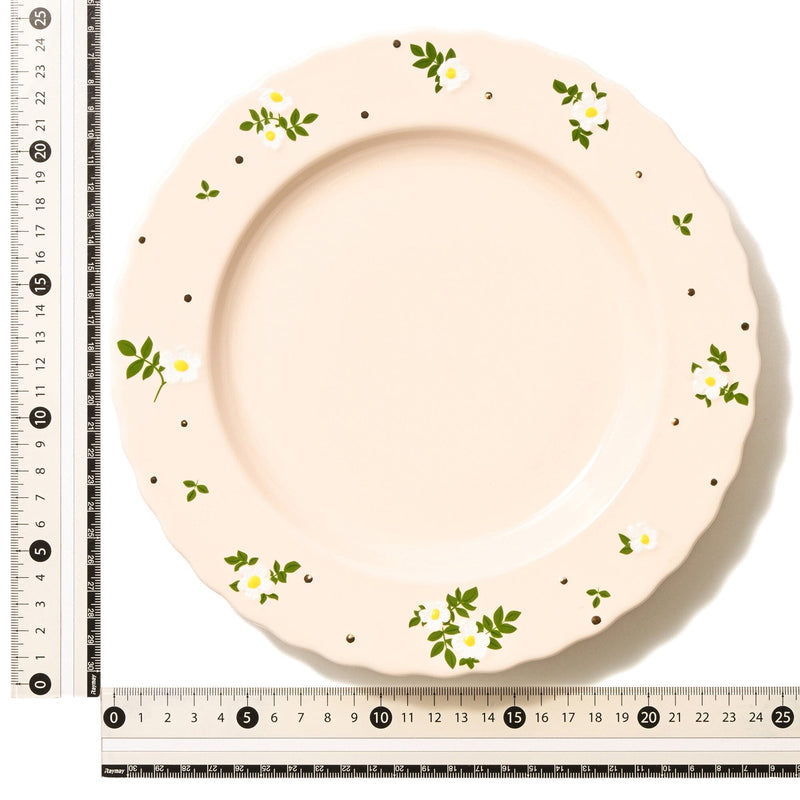 Fleuron Plate Medium Ivory
