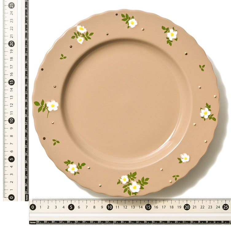 Fleuron Plate Medium Brown