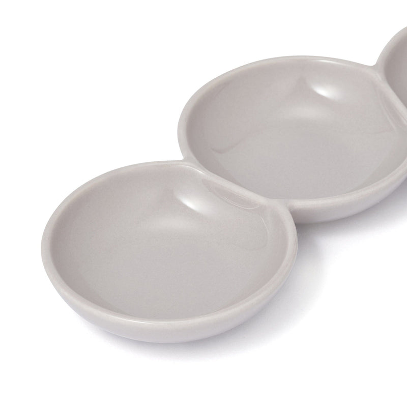Separate Plate 3-Piece Set Gray