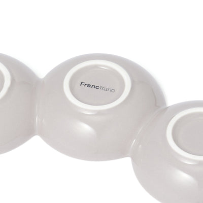 Separate Plate 3-Piece Set Gray