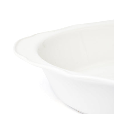 Flower Rim Ovenware Large Ivory
