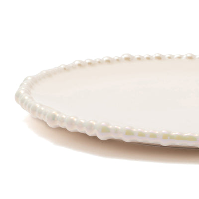 Pearl Plate Large Beige
