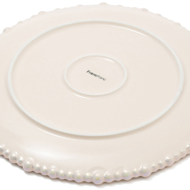 Pearl Plate Large Beige