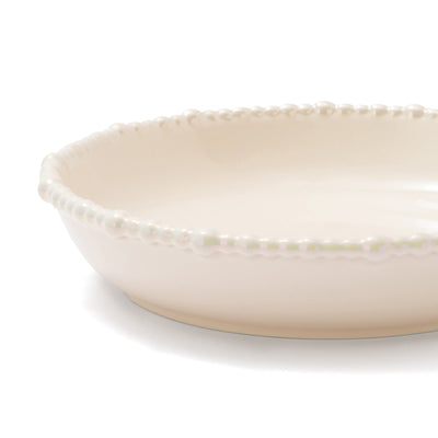 Pearl Deep Plate Large Beige