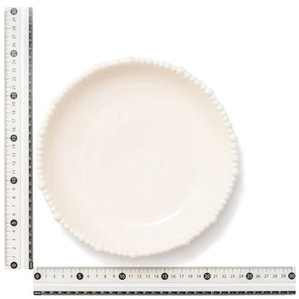 Pearl Deep Plate Large Beige