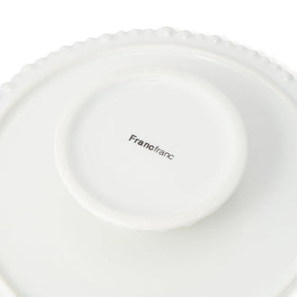 Pearl Cake Stand 1 Tier White