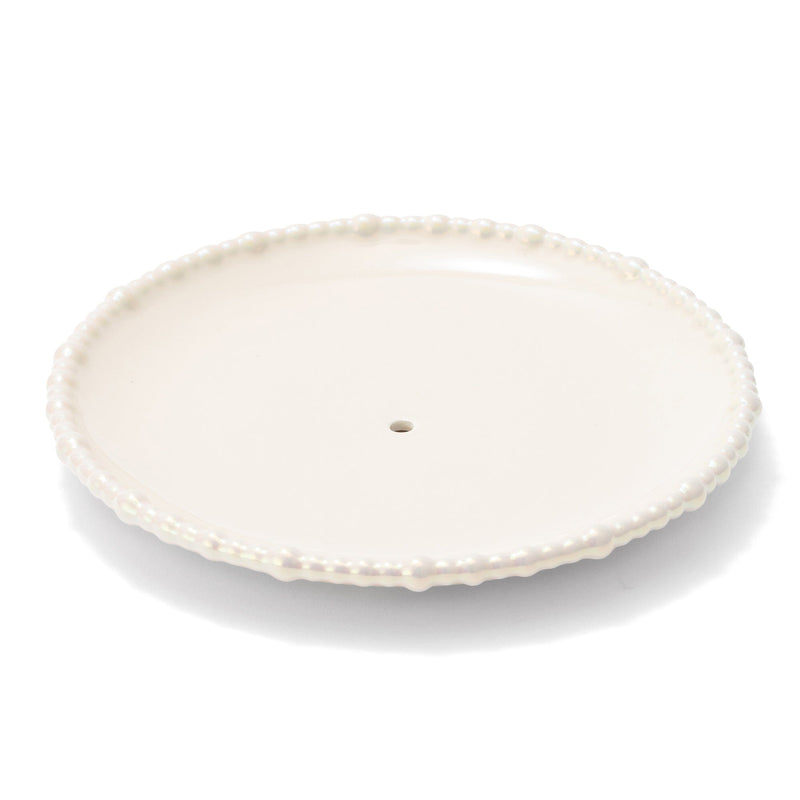 Pearl Cake Stand 3 Tier Beige