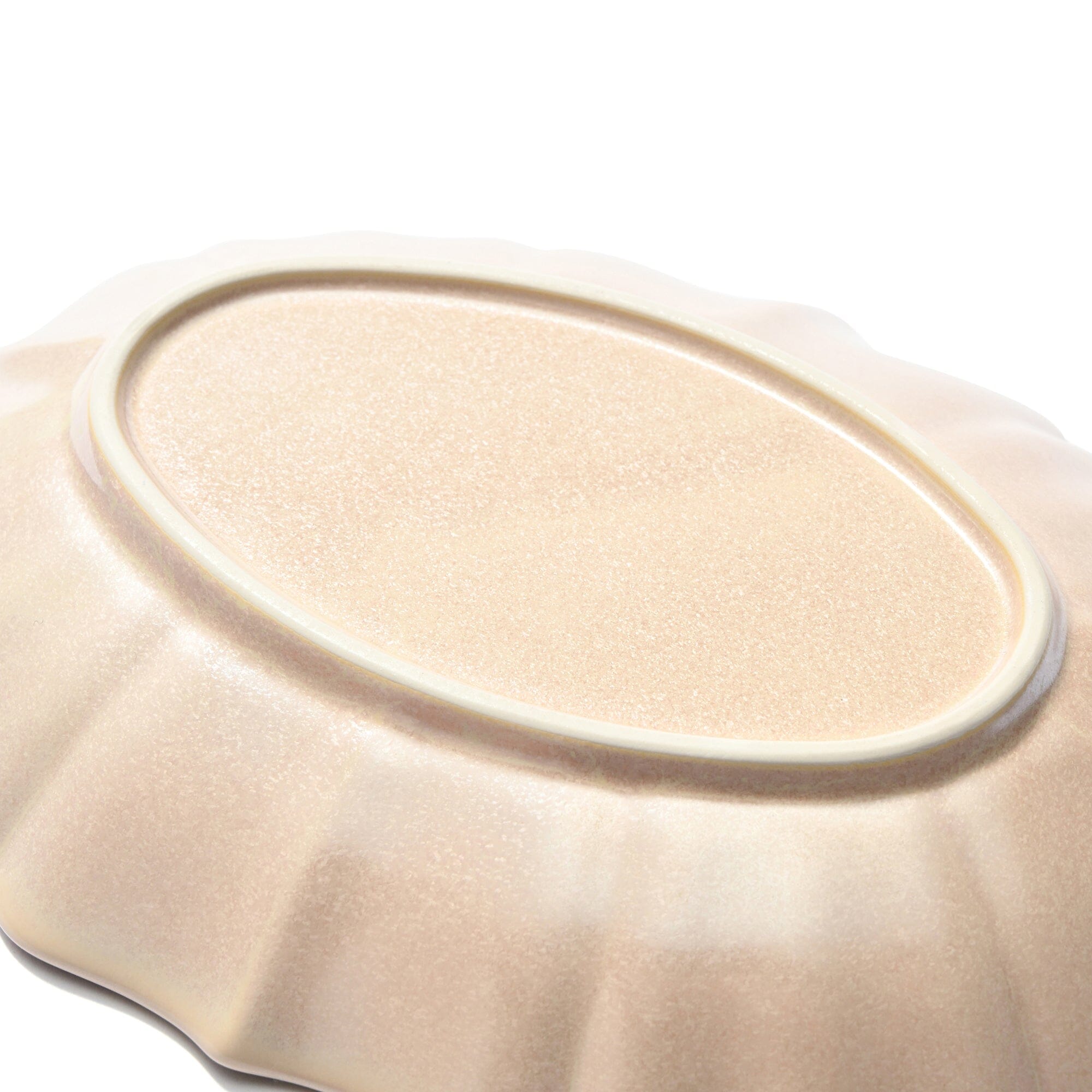 Mino Crystalline Glaze Oval Plate Light Pink