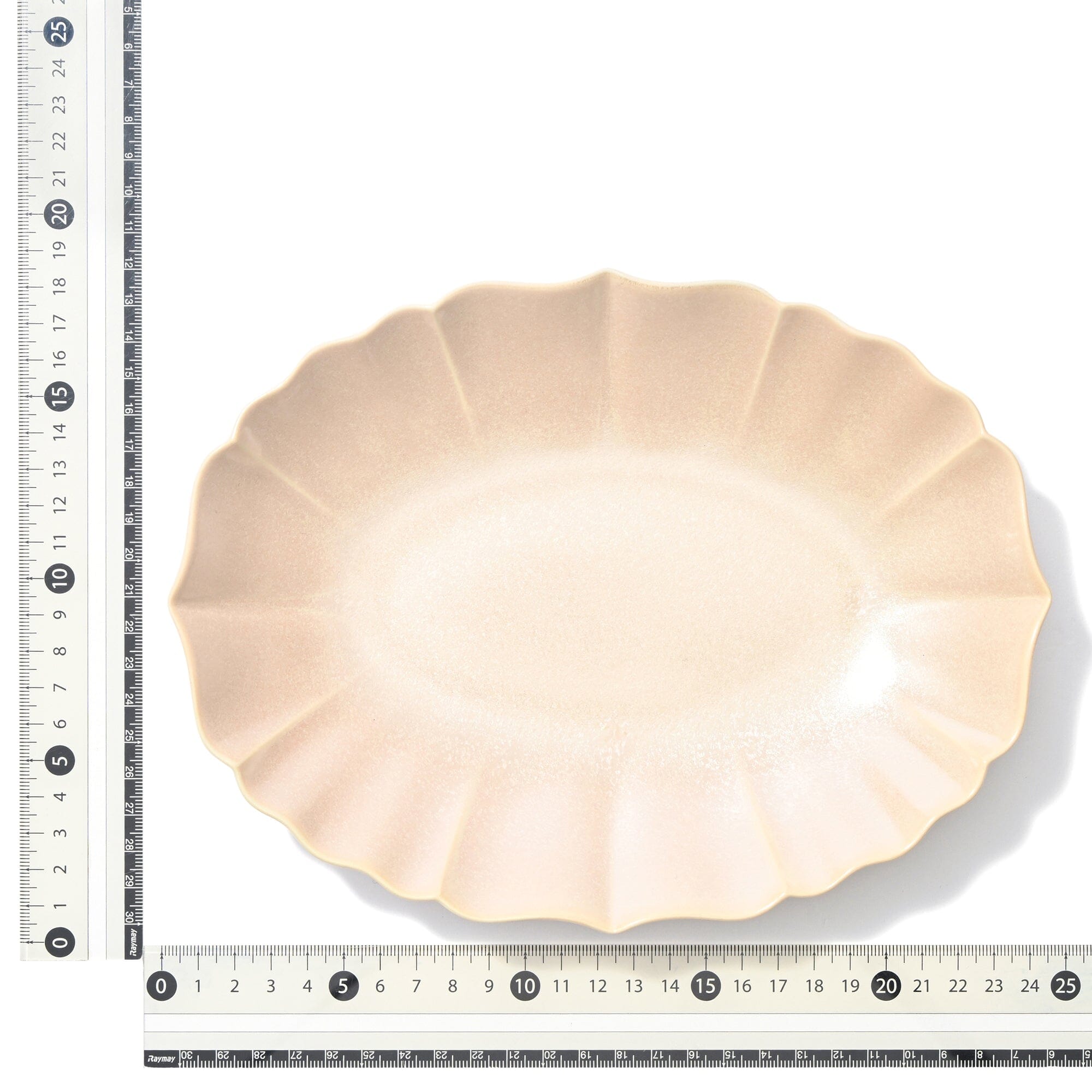 Mino Crystalline Glaze Oval Plate Light Pink