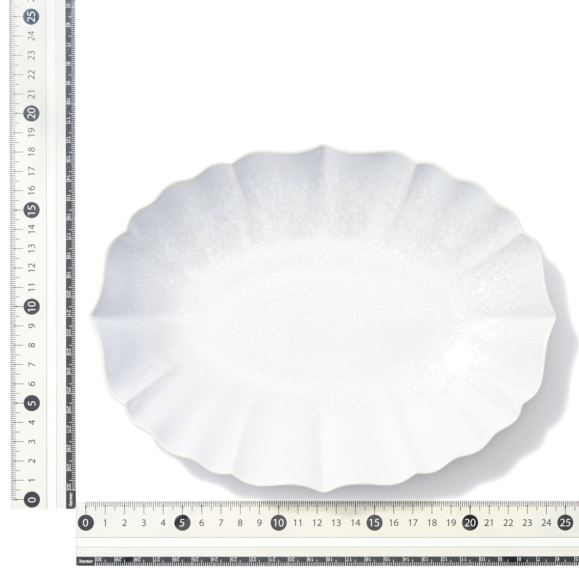 Mino Crystalline Glaze Oval Plate Light Blue