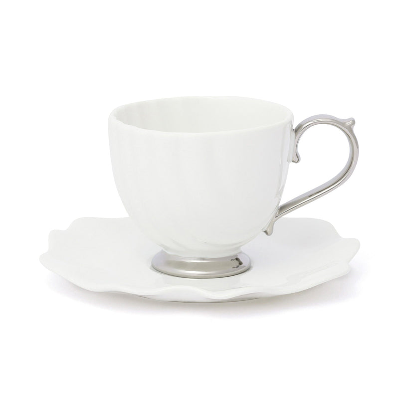Shell Cup & Saucer White