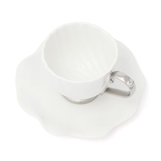 Shell Cup & Saucer White