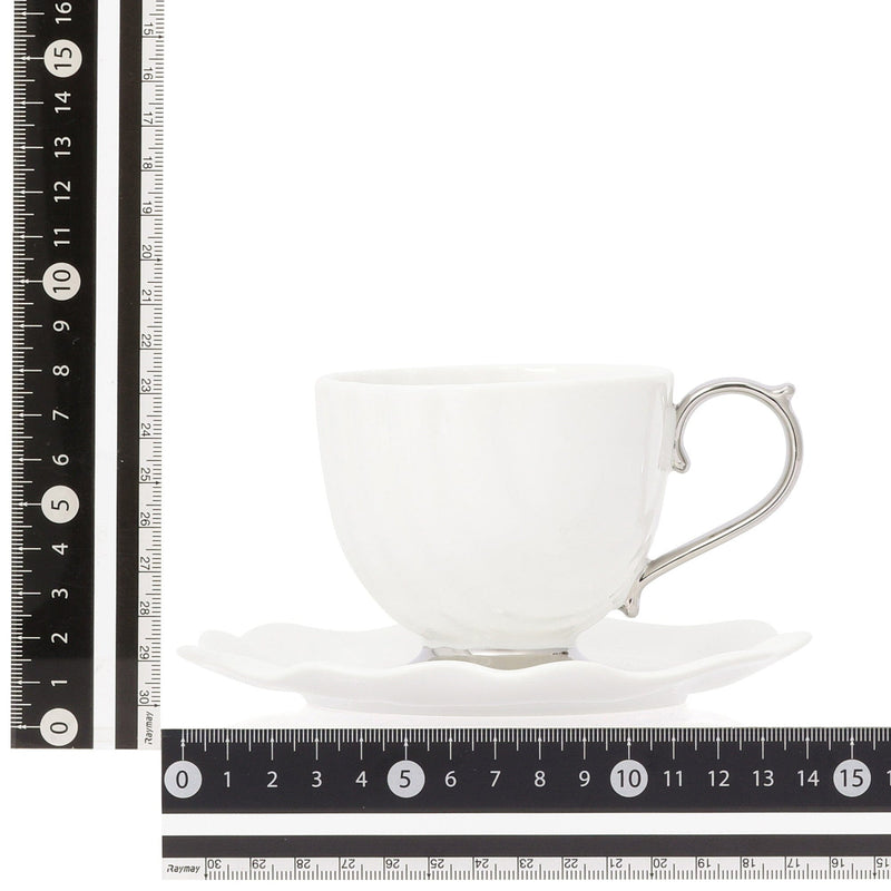 Shell Cup & Saucer White