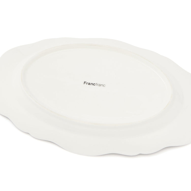 Jouy Oval Plate Green