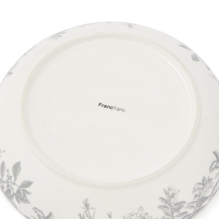 Jouy Deep Plate L Gray