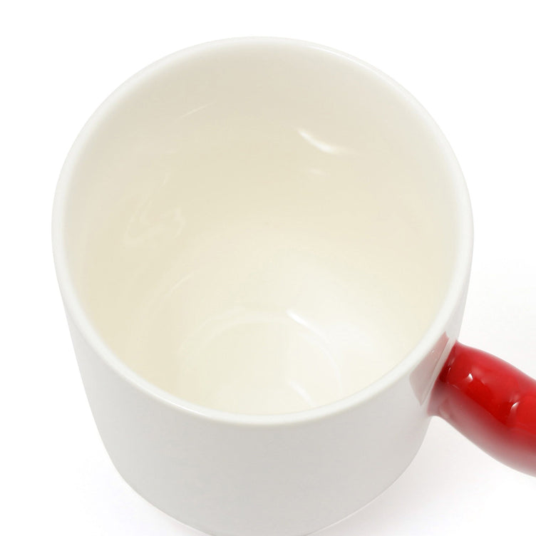 Heart Handle Mug Red
