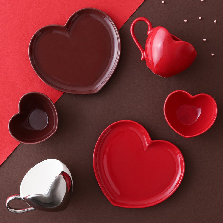 Heart Shape Bowl Red