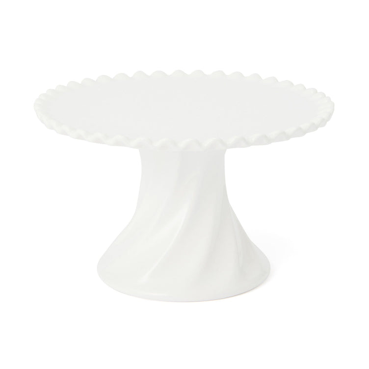 Whipped Cake Stand Large White