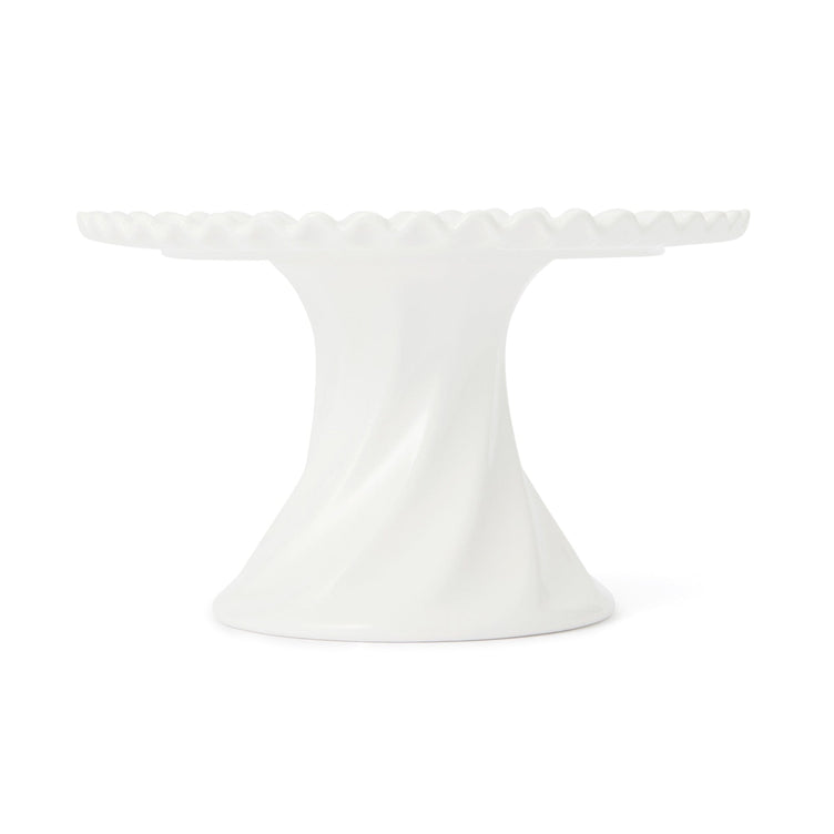Whipped Cake Stand Large White