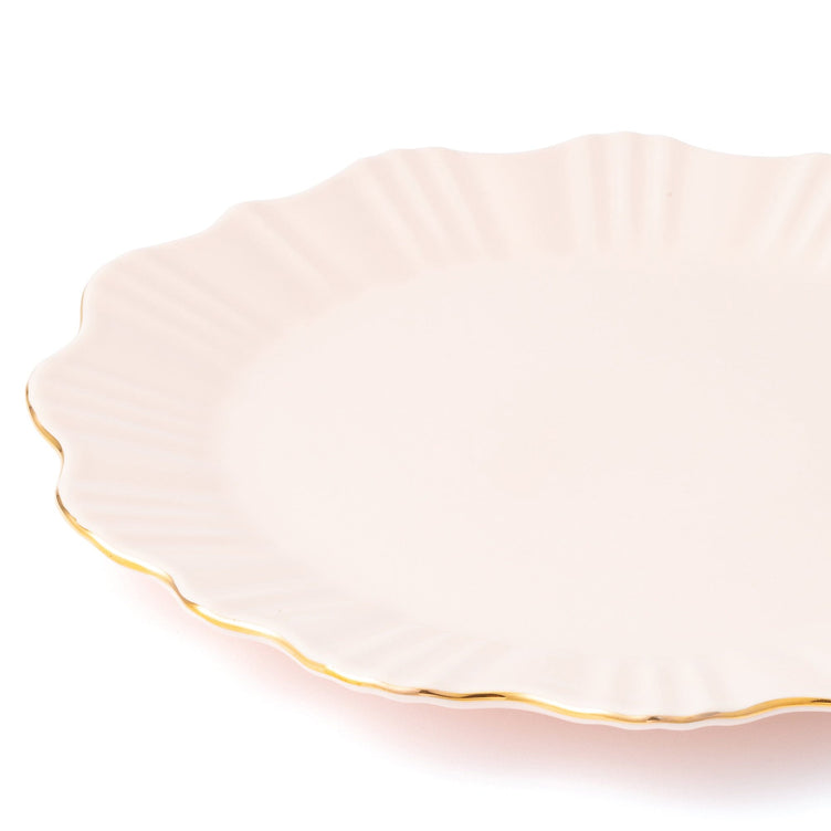 Petal Frill Plate Large Pink