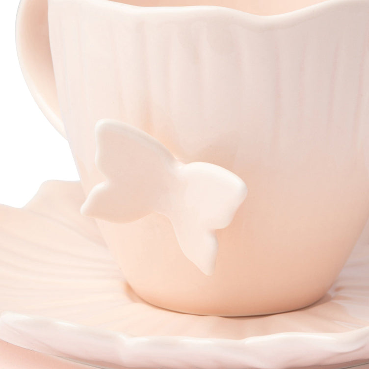 Petal Frill Cup & Saucer Pink