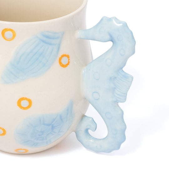 Hand Paint Mug Blue