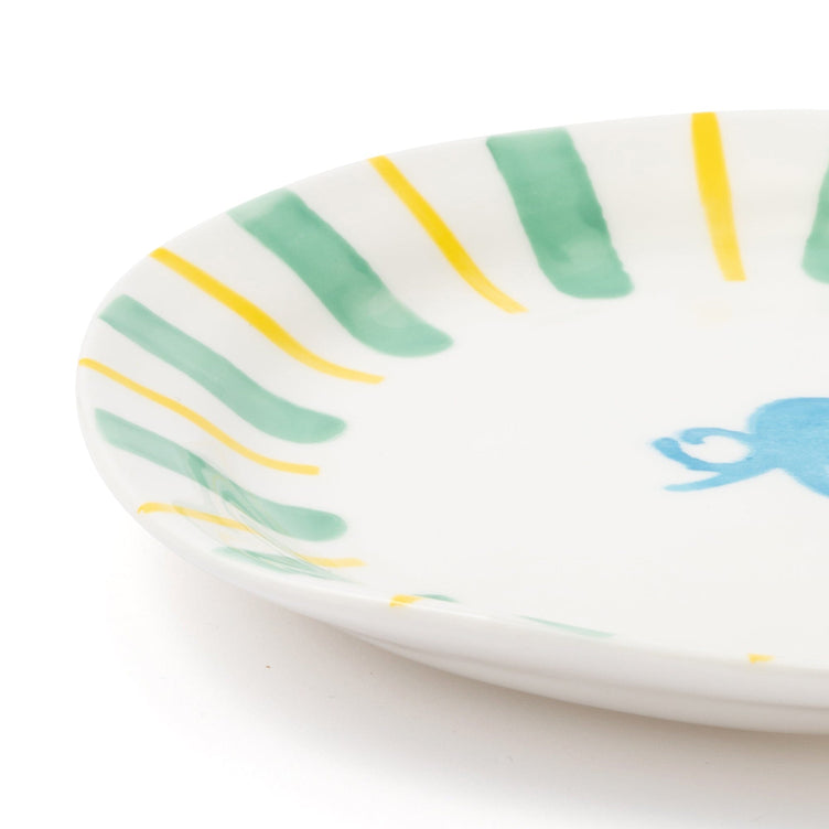 Hand Paint Plate Octopus Medium