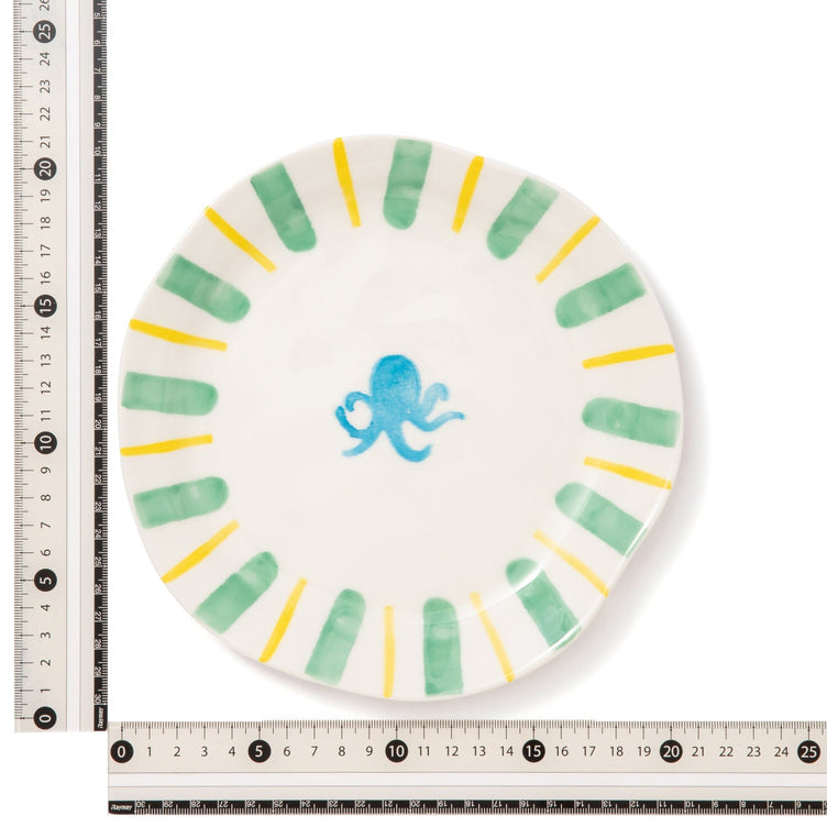 Hand Paint Plate Octopus Medium