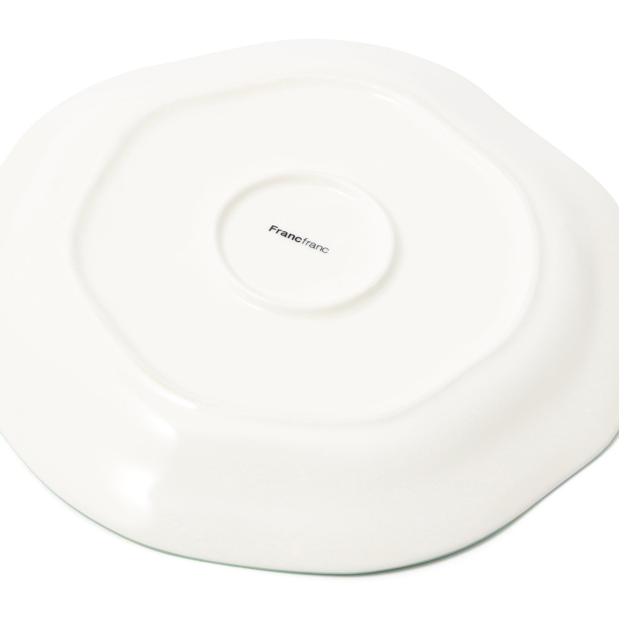Hand Paint Plate Check  Large Yellow