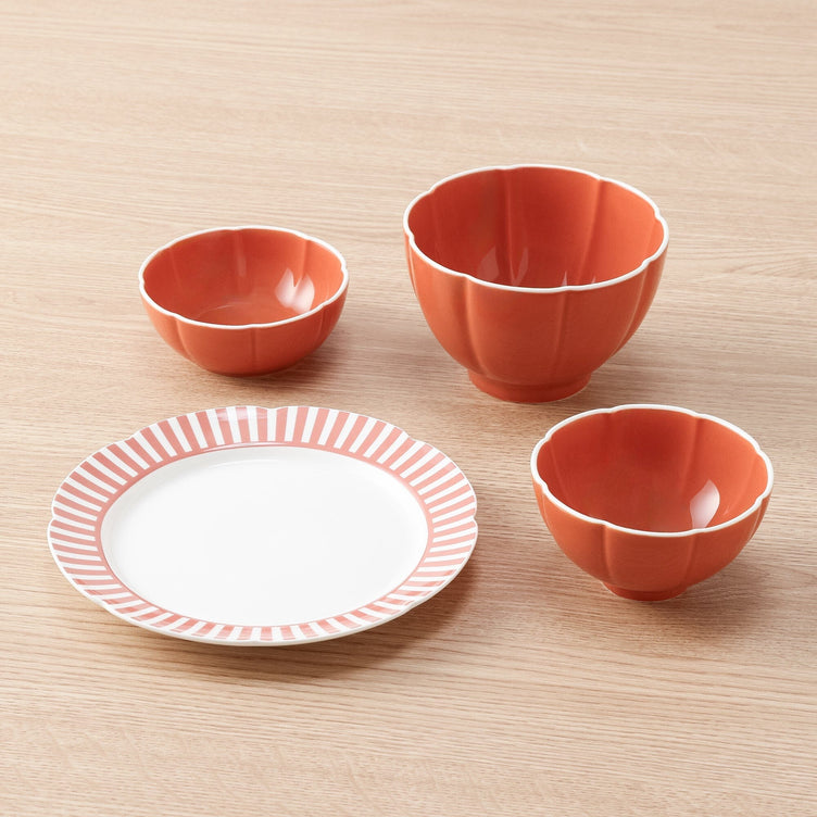 Flower Mini Deep Bowl Orange