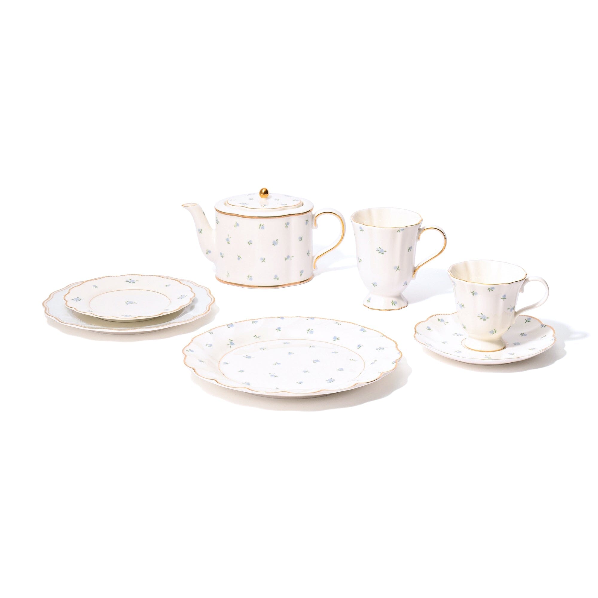 Classic Rose Plate Medium Blue