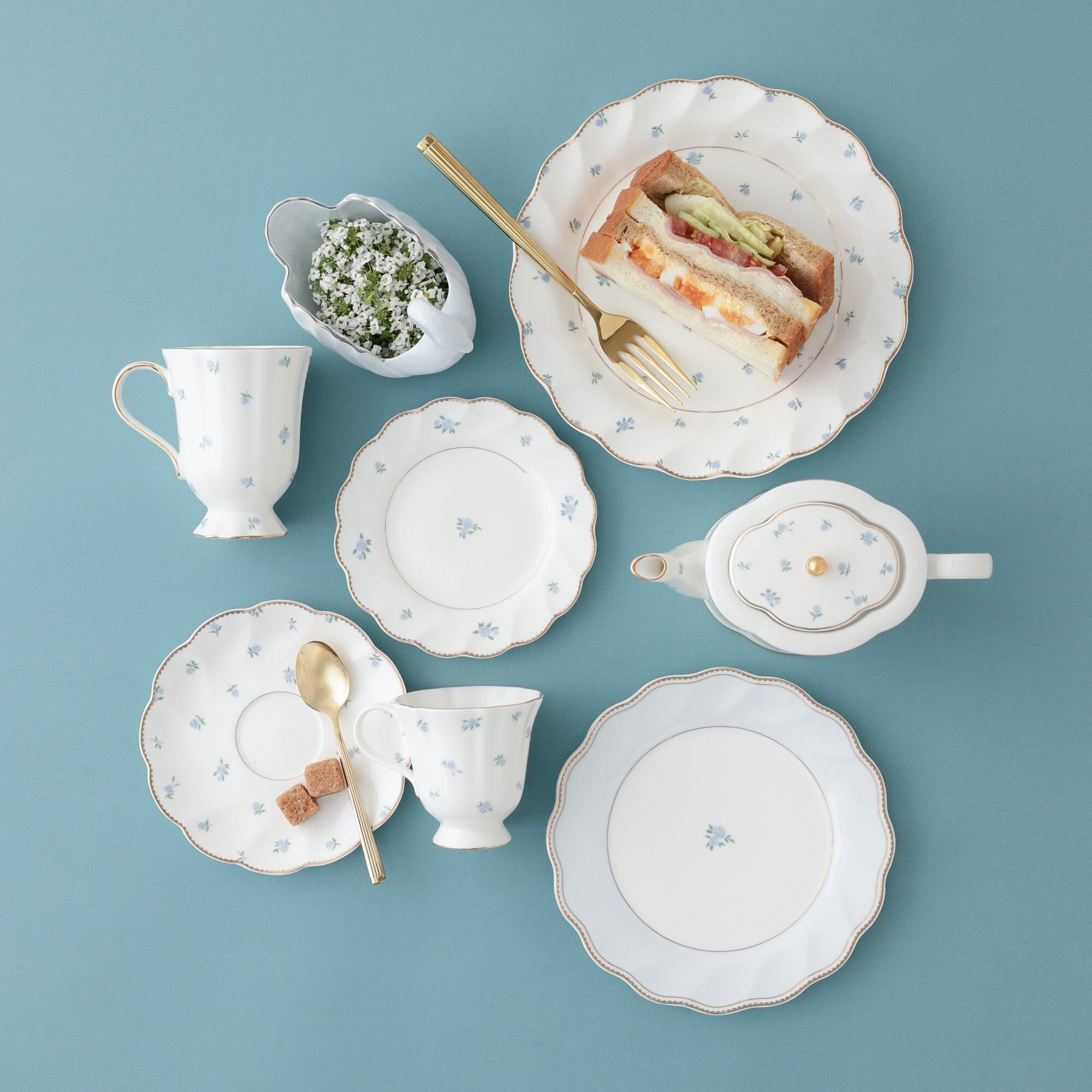 Classic Rose Plate S Blue