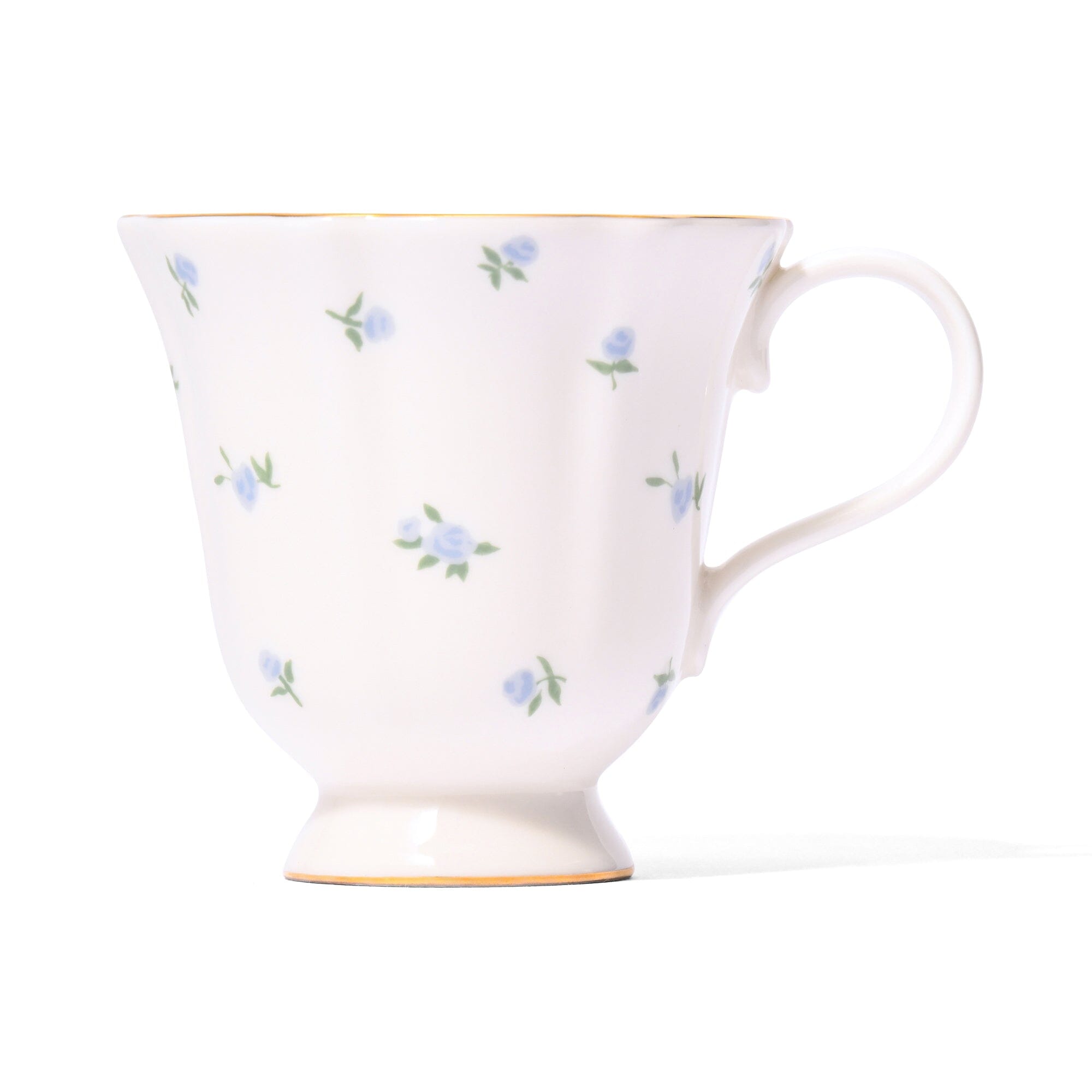 Classic Rose Cup & Saucer Blue