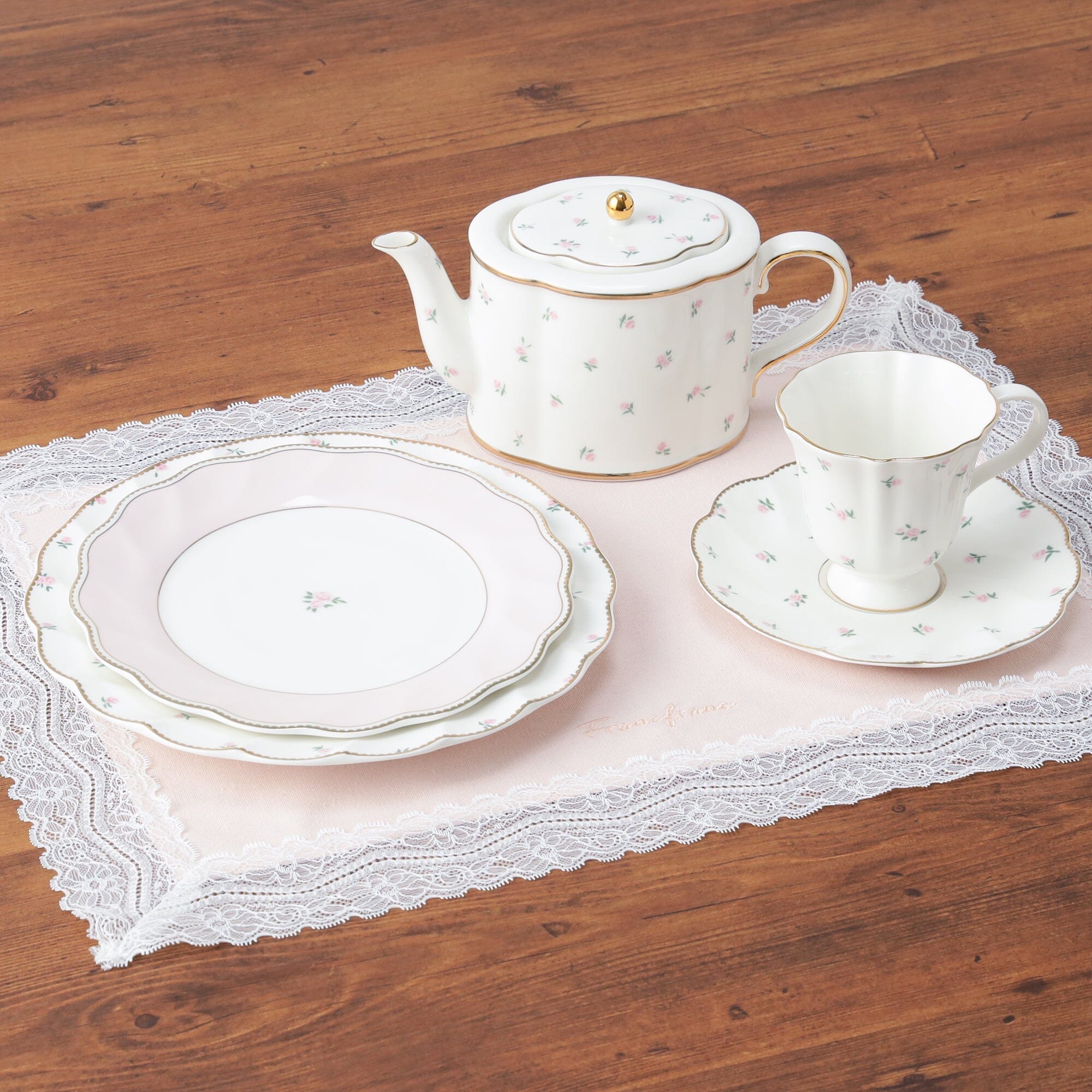 Classic Rose Tea Pot Pink